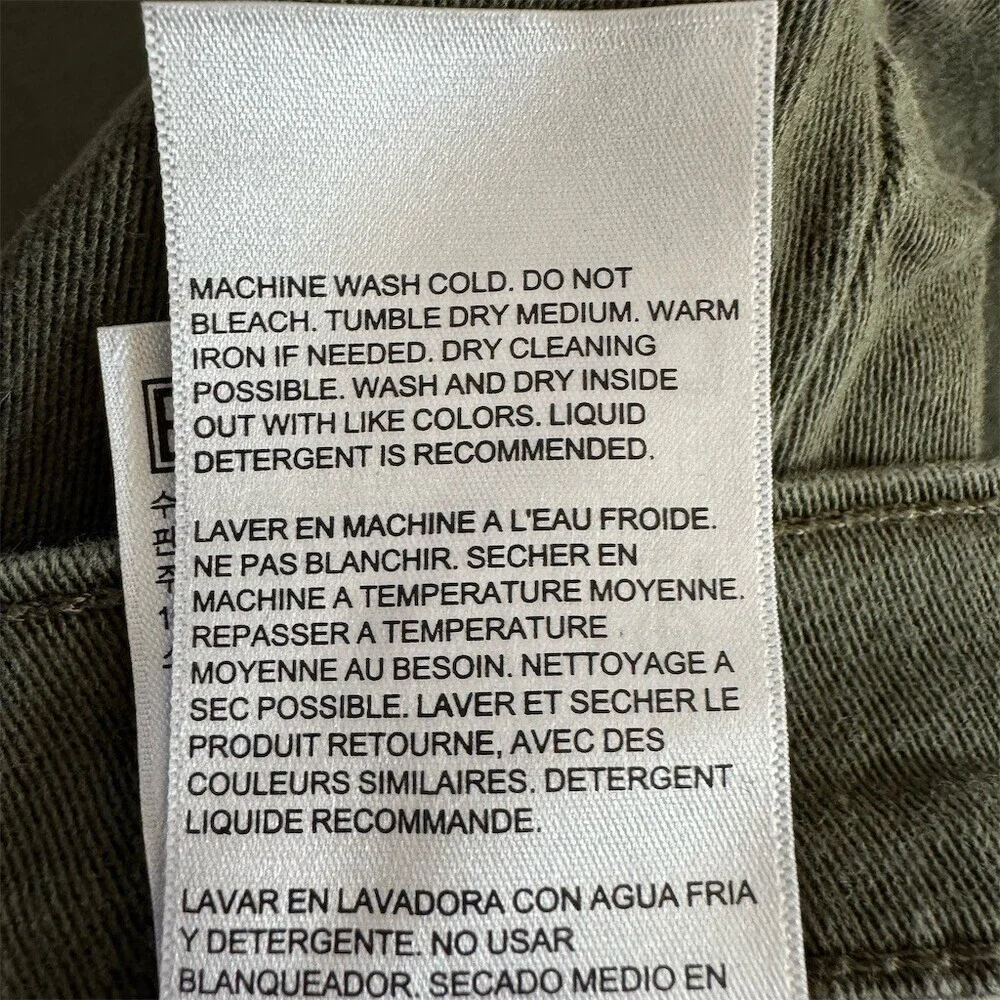 Levi’s Slimming Skinny Jeans Stretch Olive Green Women's Size 28 - Picture 9 of 10